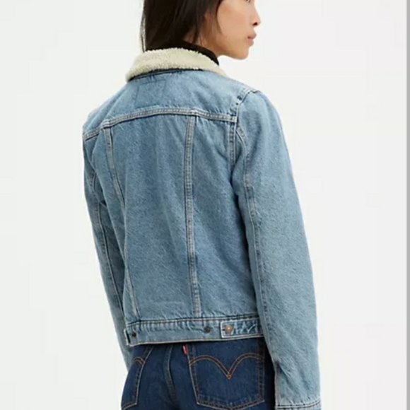 Levi's Original Sherpa Trucker Jacket L - Picture 2 of 13